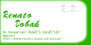 renato dobak business card